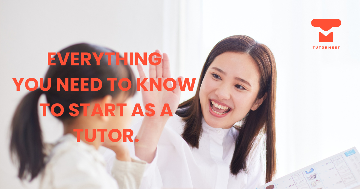 Tutor and student enjoying lesson together.