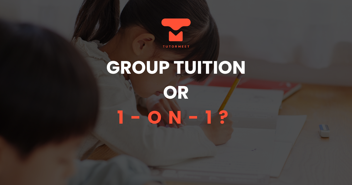 Asian children studying.