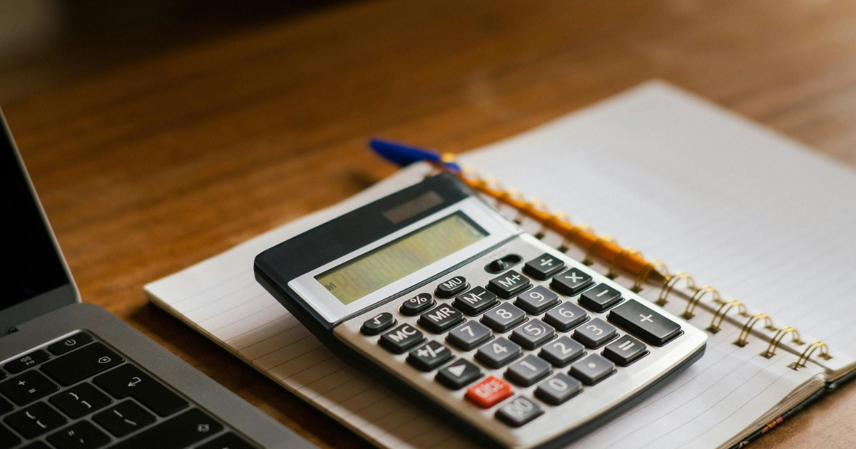 Calculator and notebook