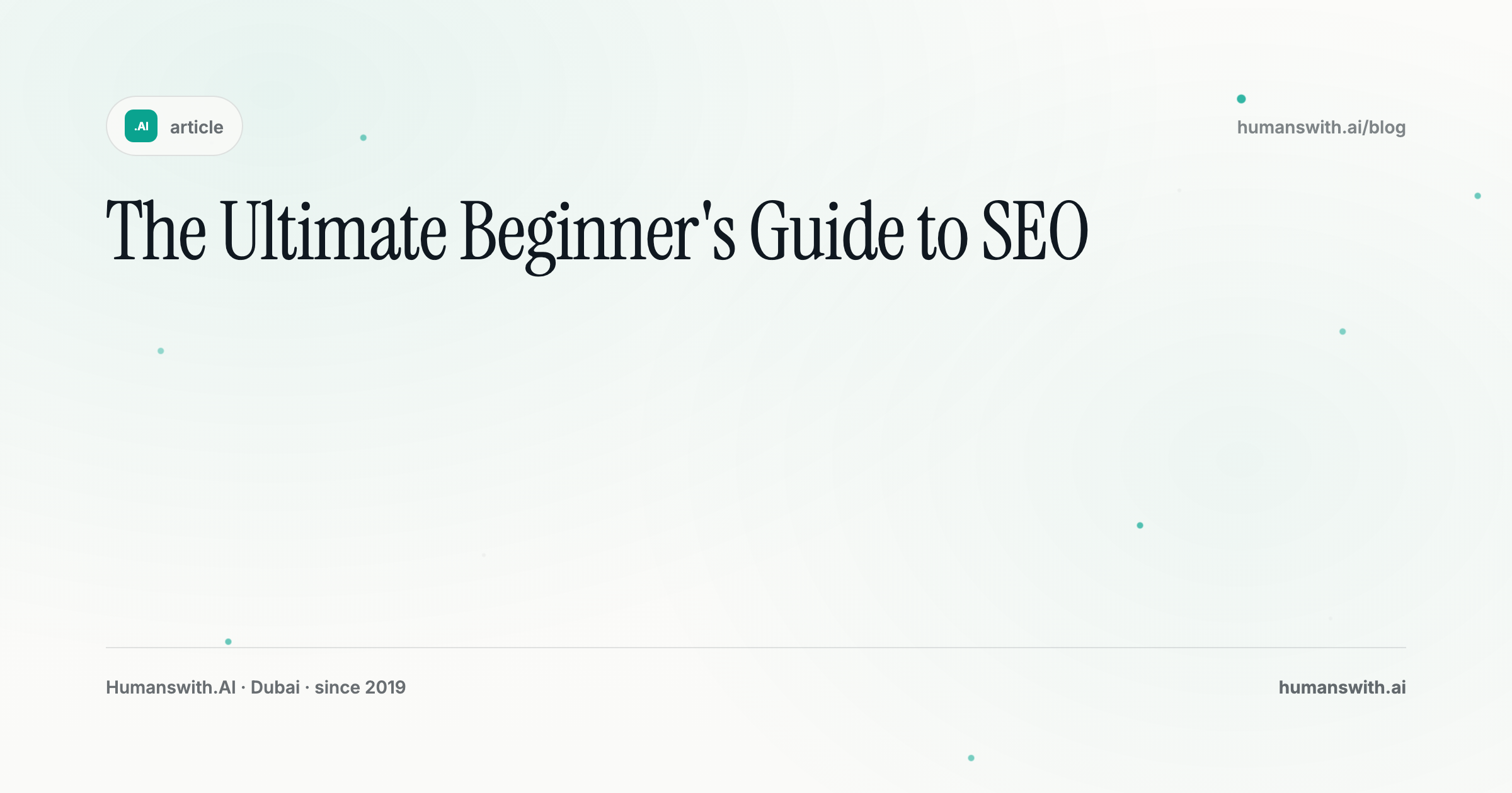 The Ultimate Beginner's Guide to SEO — cover