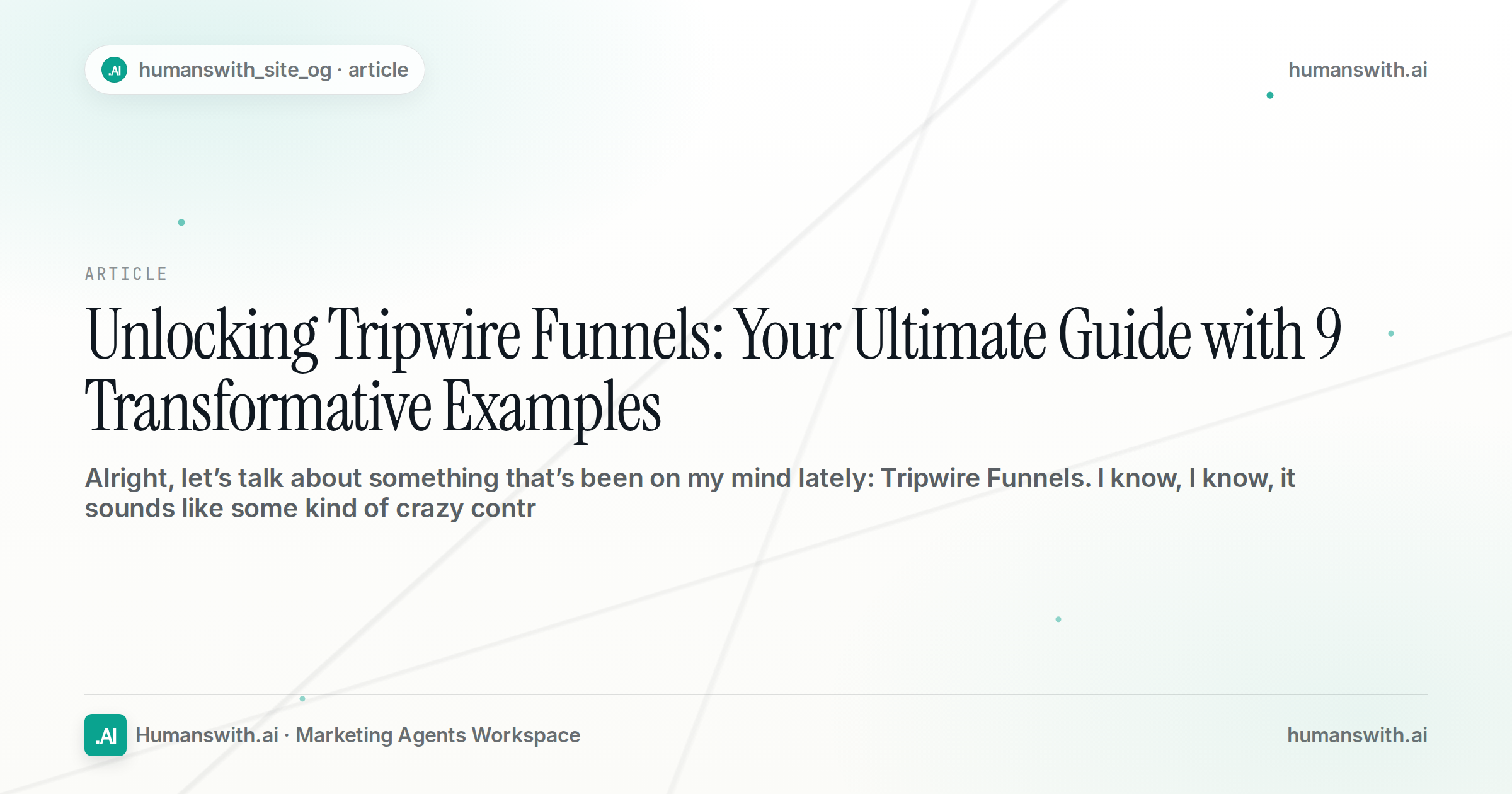 Unlocking Tripwire Funnels: Your Ultimate Guide with 9 Transformative Examples — cover