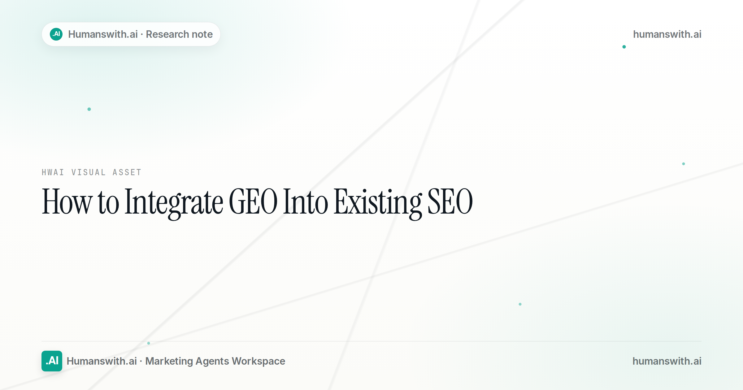 How to Integrate GEO Into Existing SEO — cover