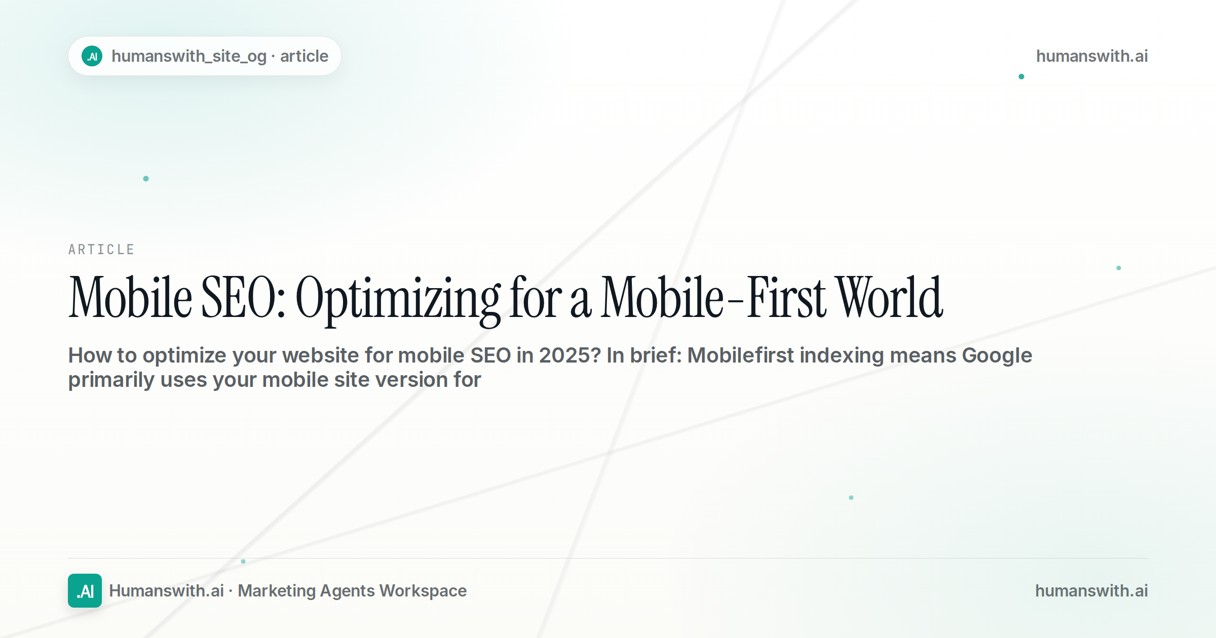 Mobile SEO: Optimizing for a Mobile-First World — cover