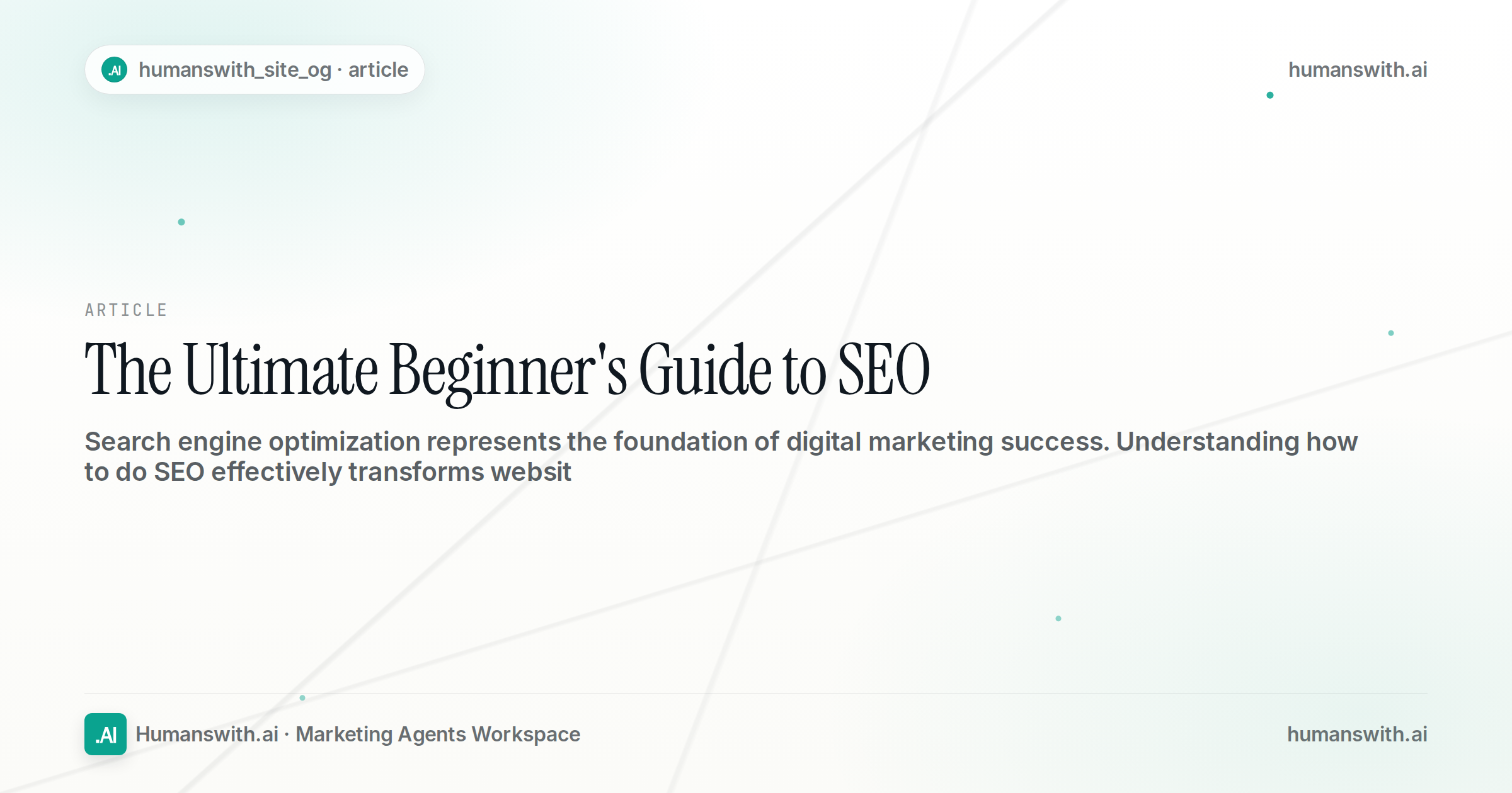 The Ultimate Beginner's Guide to SEO — cover