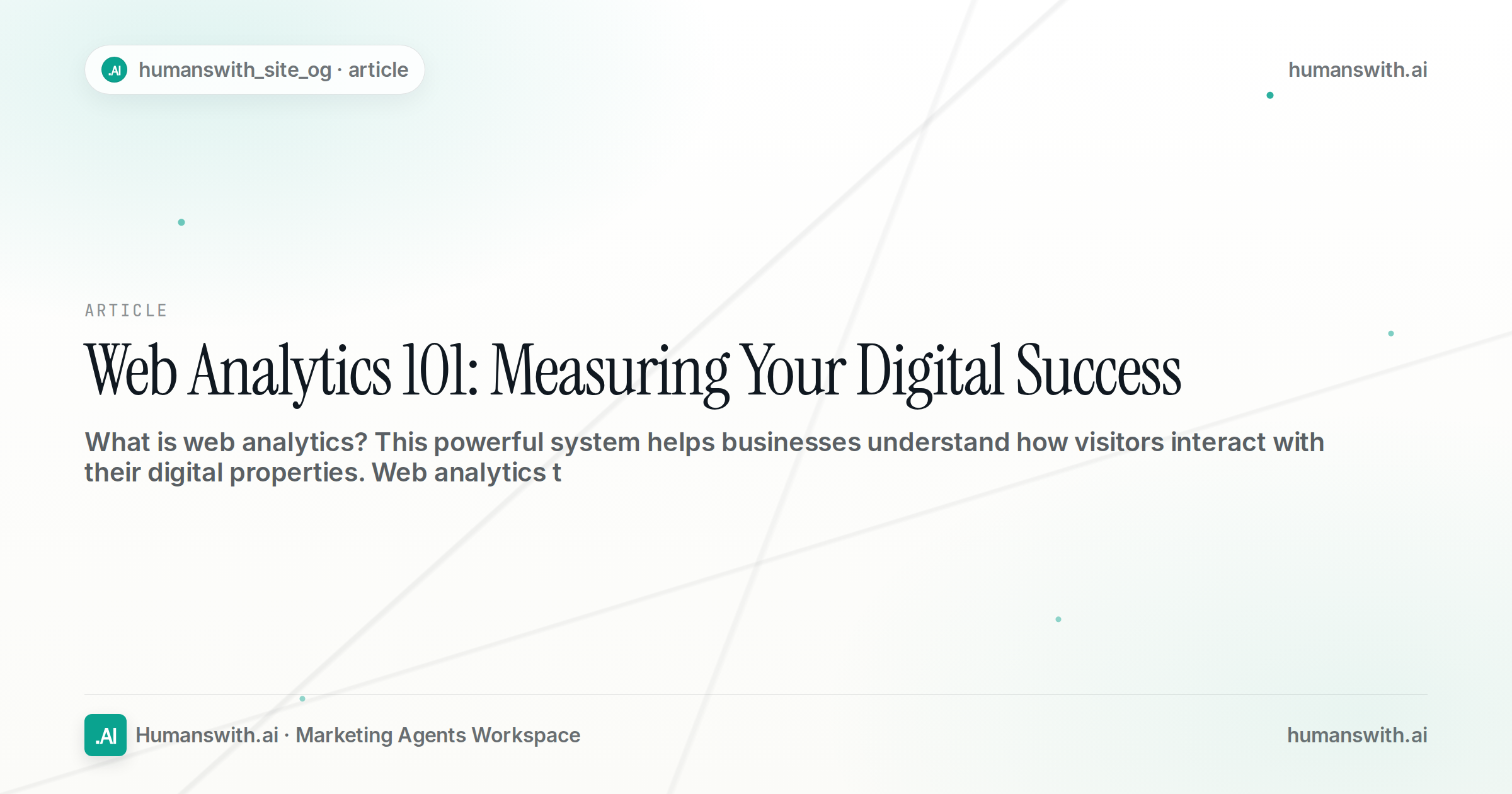 Web Analytics 101: Measuring Your Digital Success — cover