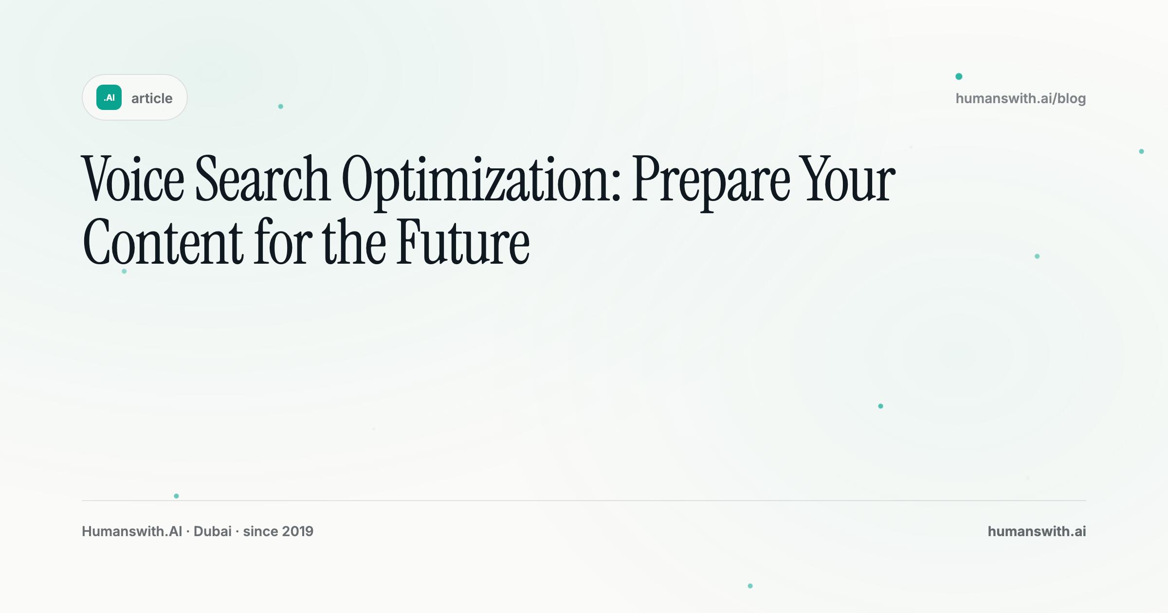 Voice Search Optimization: Prepare Your Content for the Future — cover