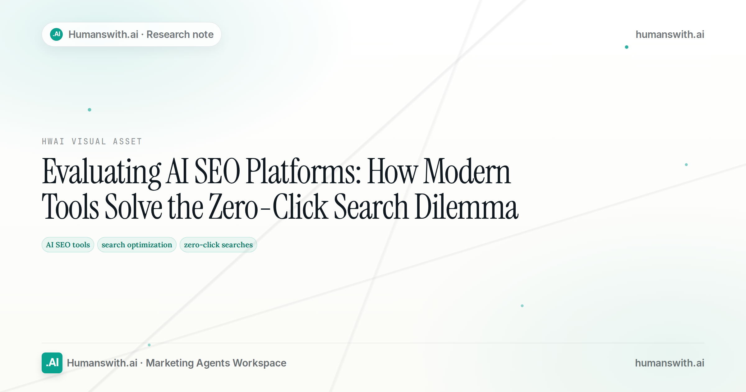Editorial cover for Evaluating AI SEO Platforms: How Modern Tools Solve the Zero-Click Search Dilemma featuring AI SEO tools, search optimization, zero-click searches, prepared for