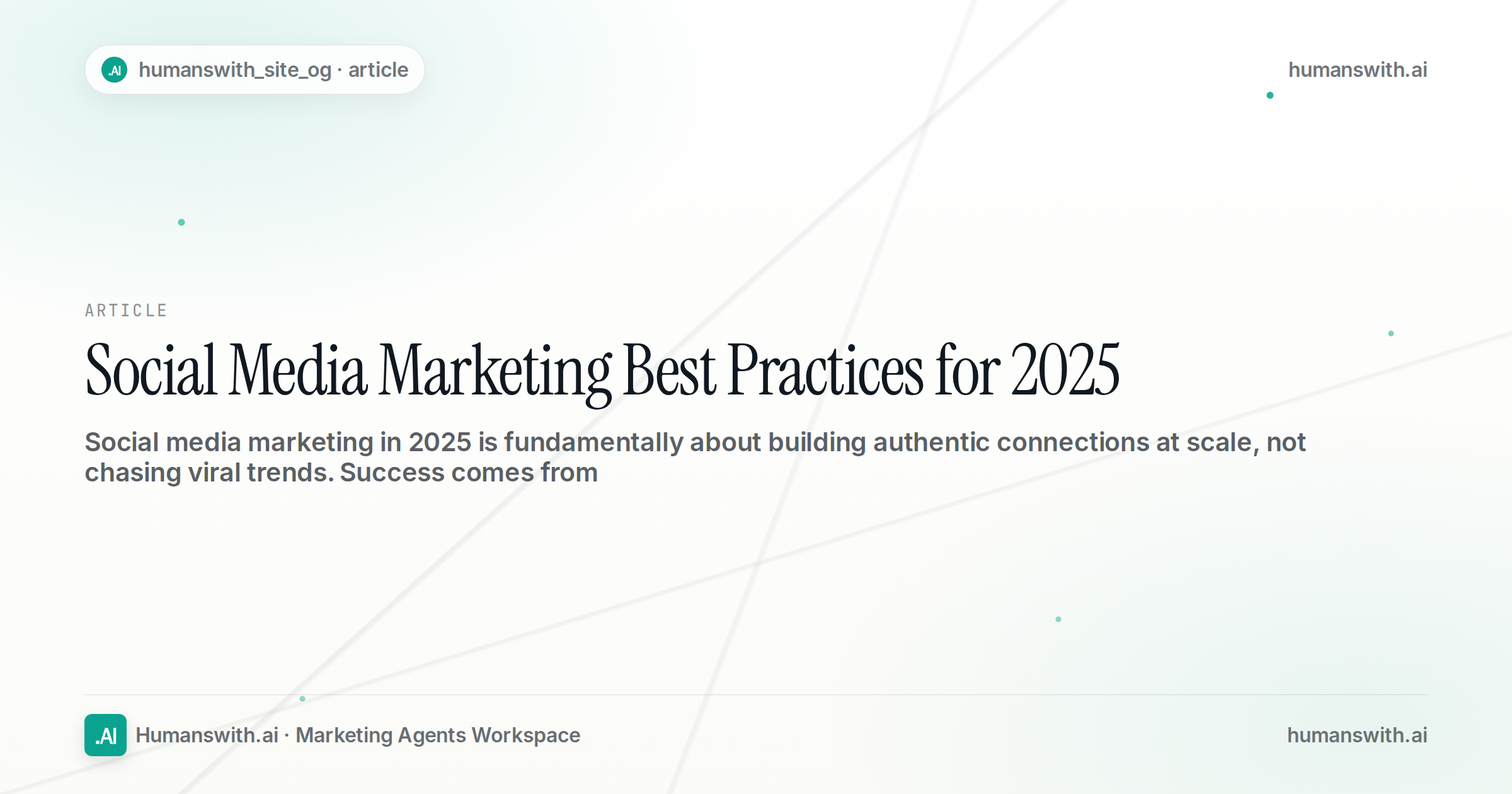 Social Media Marketing Best Practices for 2025 — cover