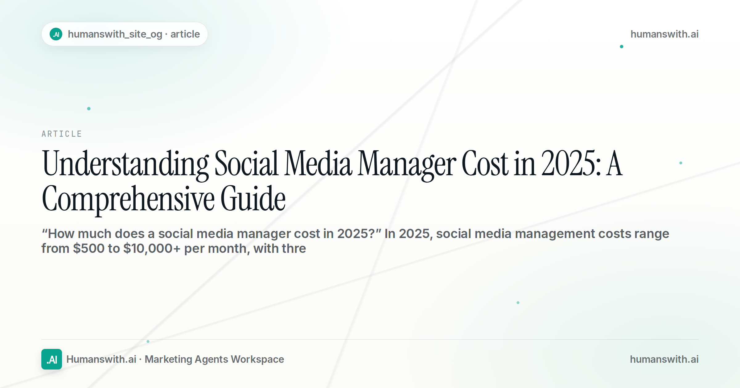 Understanding Social Media Manager Cost in 2025: A Comprehensive Guide — cover