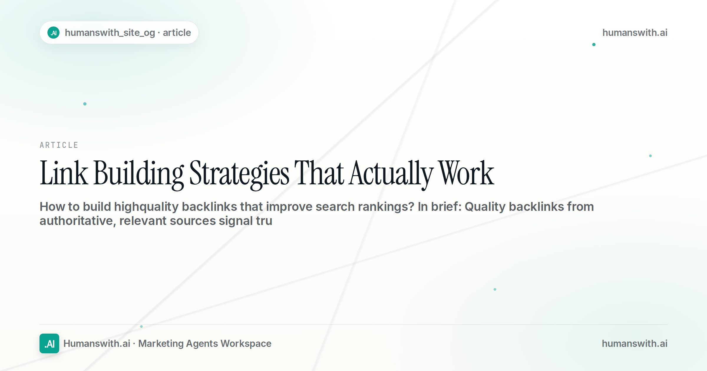Link Building Strategies That Actually Work — cover