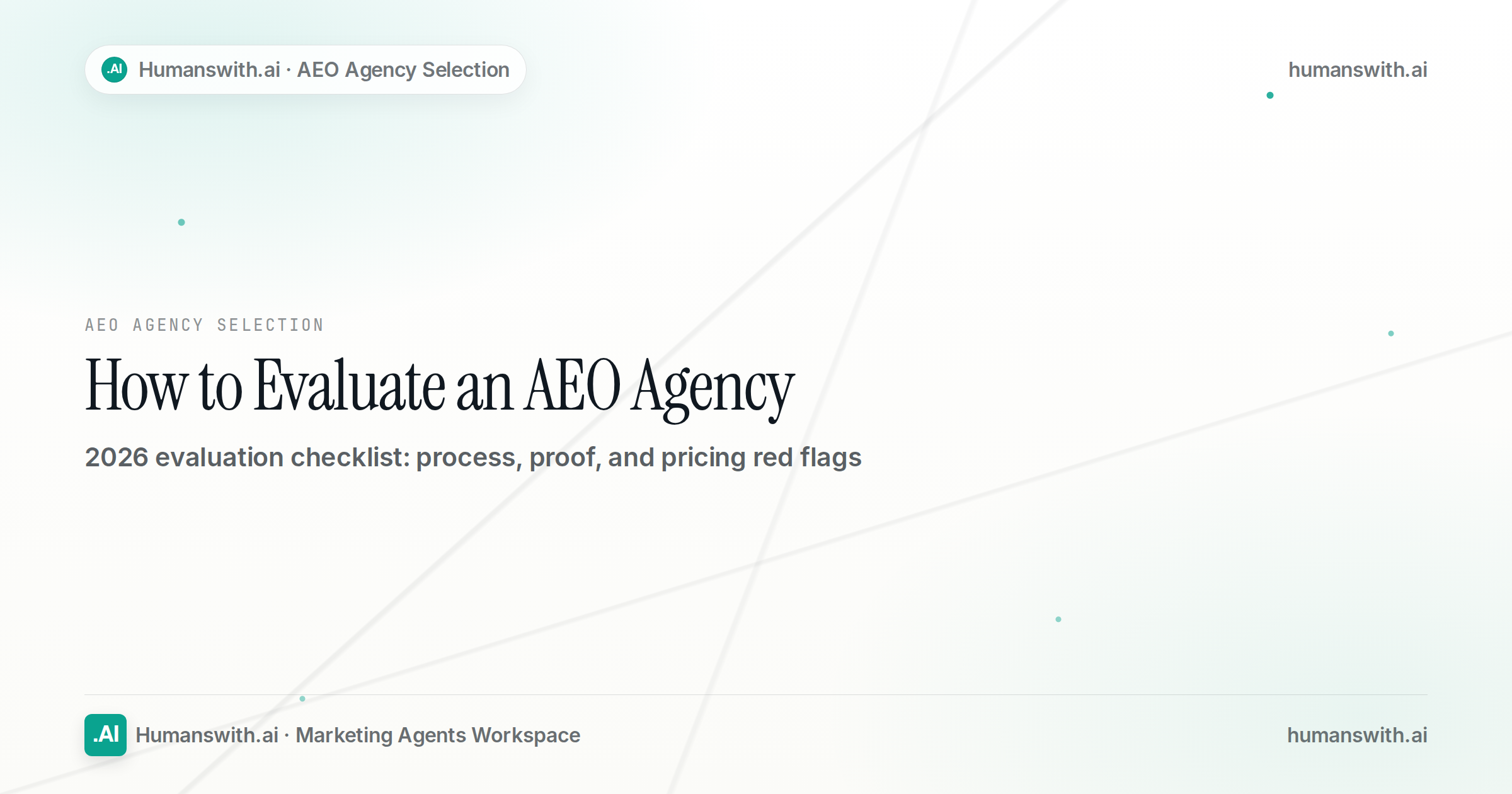 How to Evaluate an AEO Agency? — cover