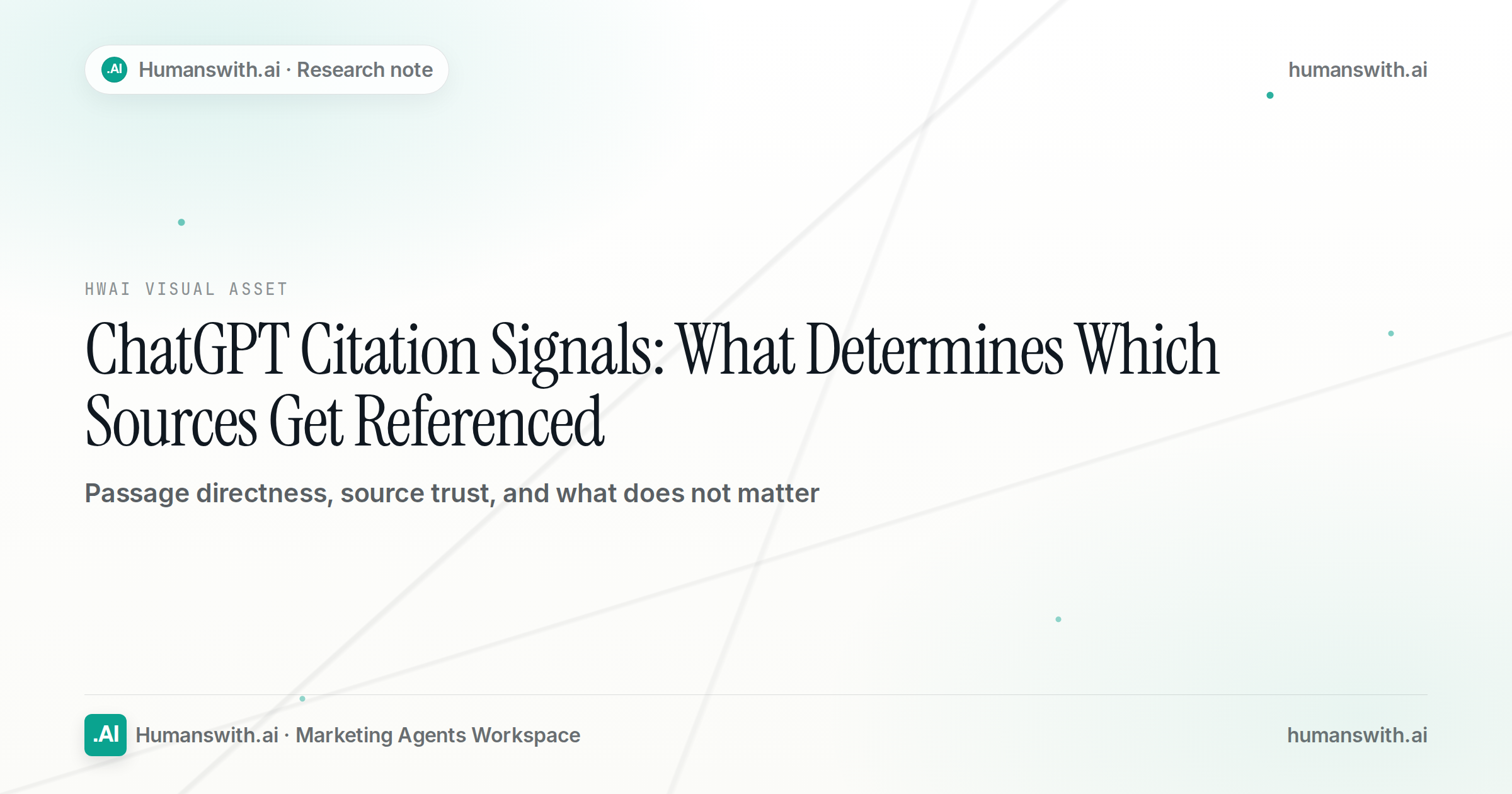 ChatGPT Citation Signals: What Determines Which Sources Get Referenced — cover