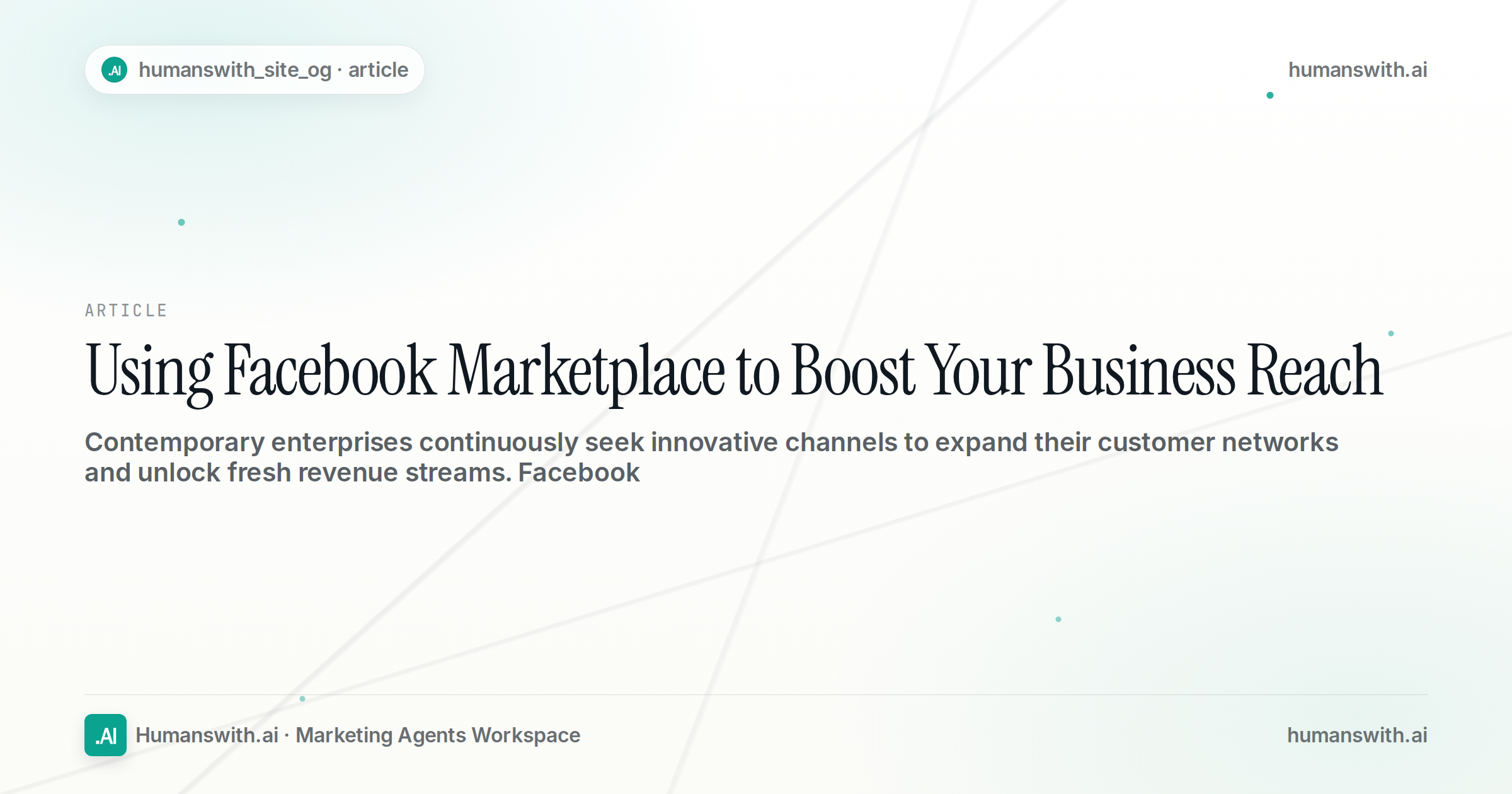 Using Facebook Marketplace to Boost Your Business Reach — cover