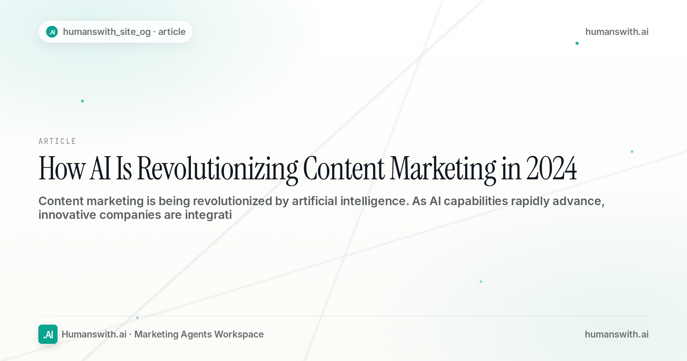 How AI Is Revolutionizing Content Marketing in 2024 — cover