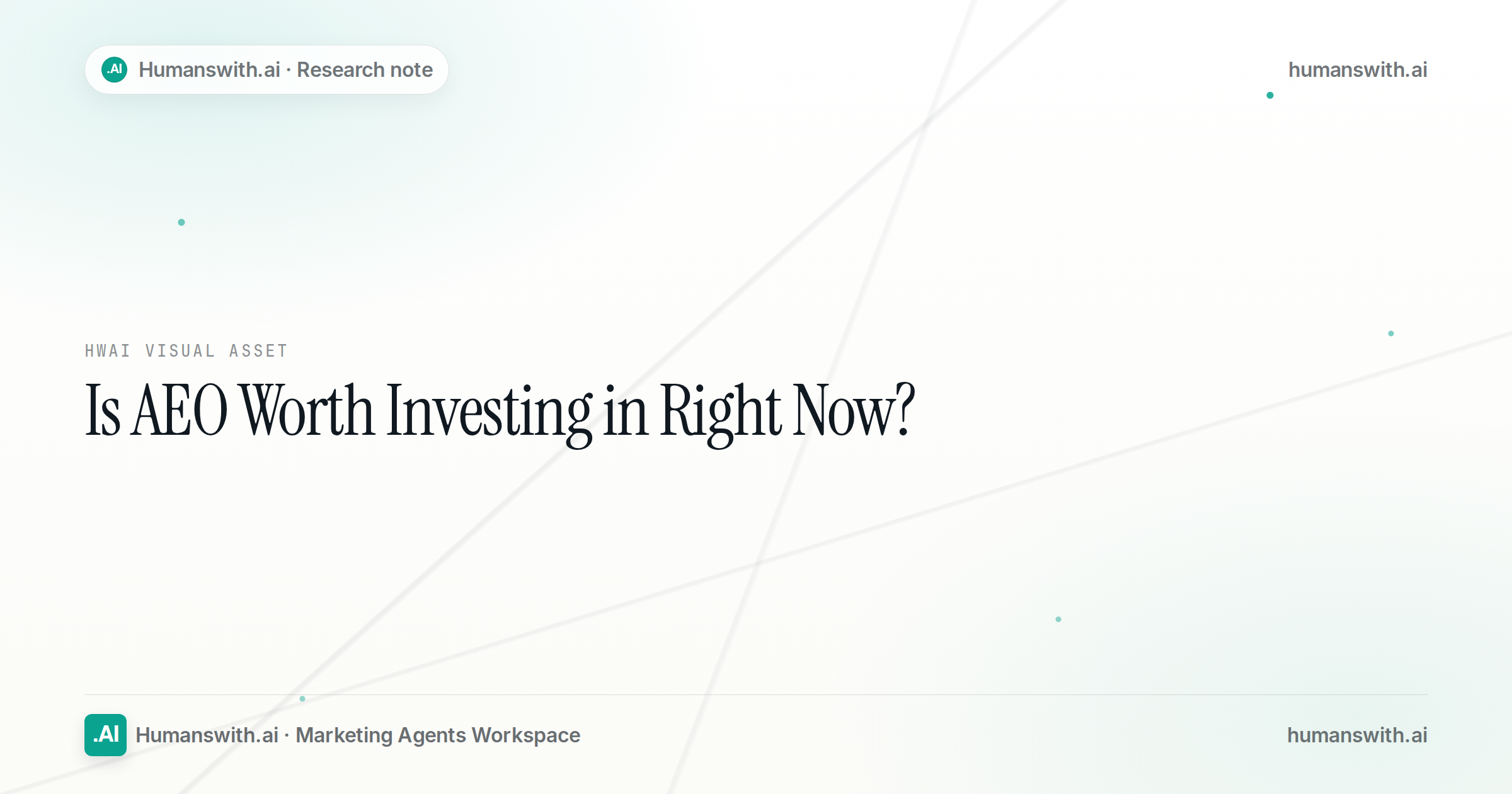 AEO in 2026: Hard Numbers, Named Winners, and Whether the ROI Justifies the Spend — cover