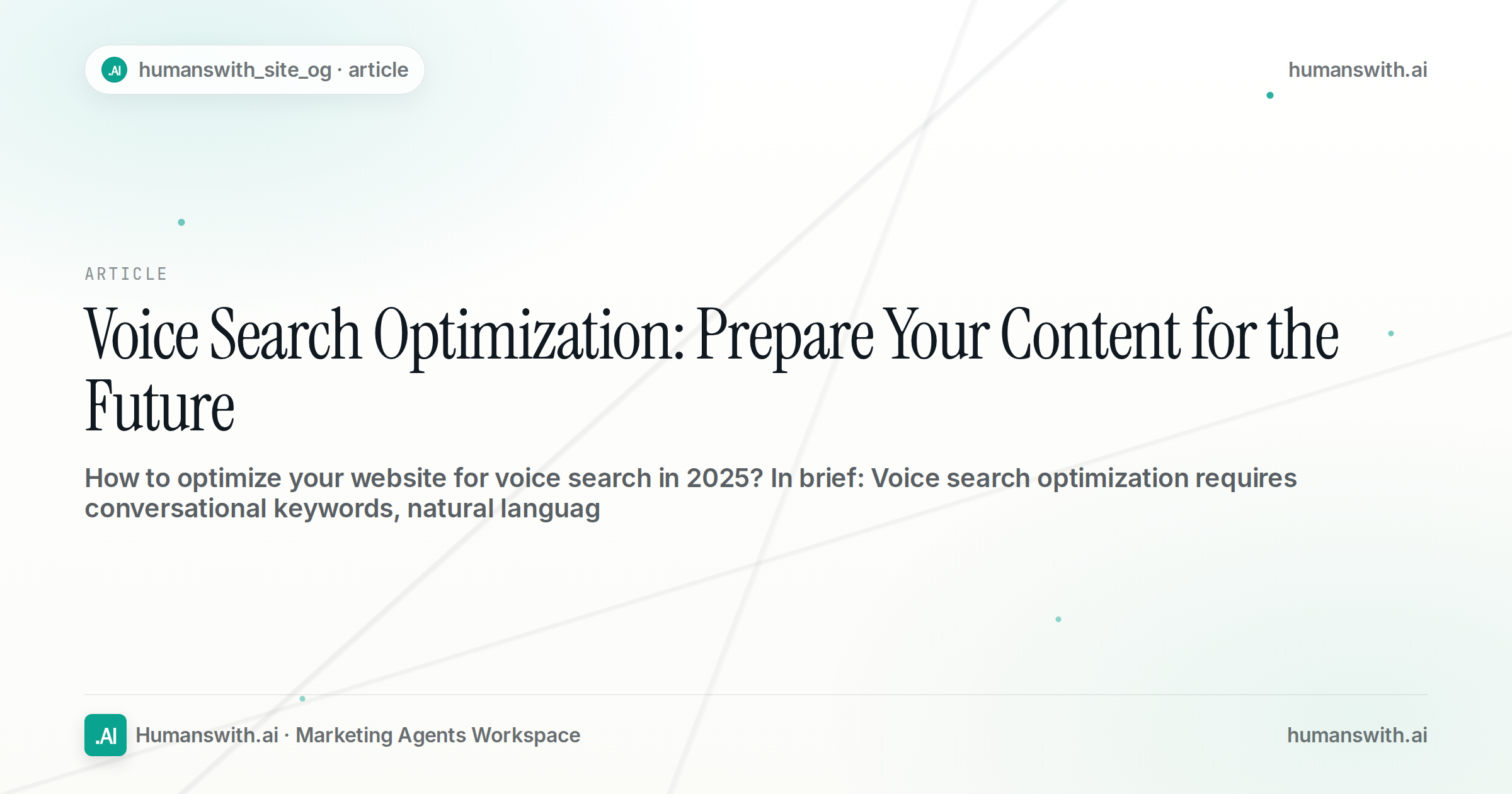 Voice Search Optimization: Prepare Your Content for the Future — cover