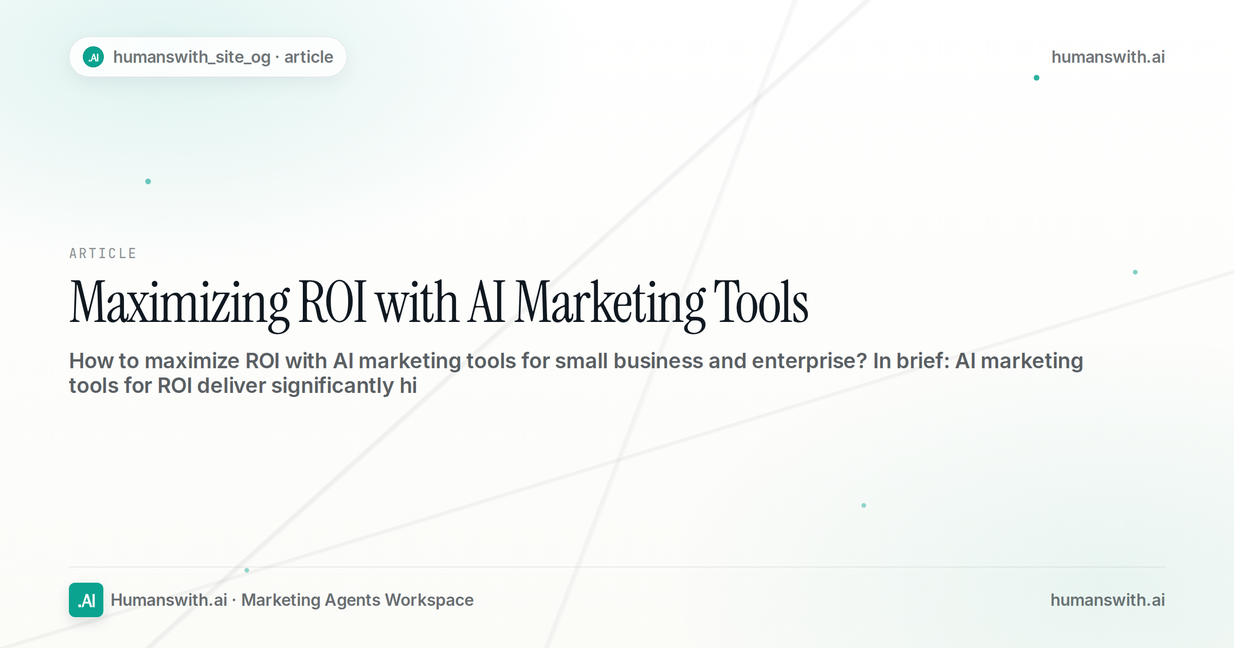 Maximizing ROI with AI Marketing Tools — cover