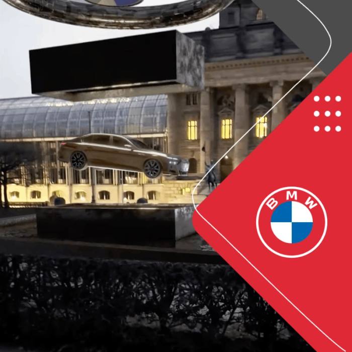 CGI-Werbevideo für BMW mit schwebendem Fahrzeug in München