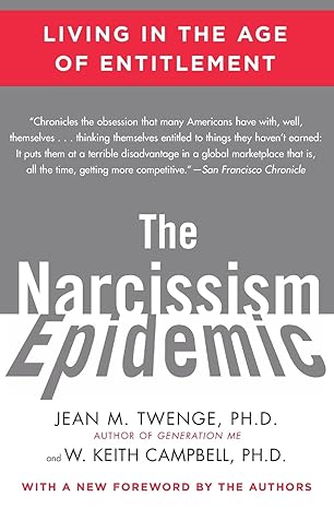 The Narcissism Epidemic cover art, W. Keith Campbell, Jean M. Twenge
