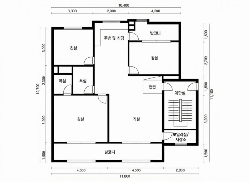 가람아파트 평면도