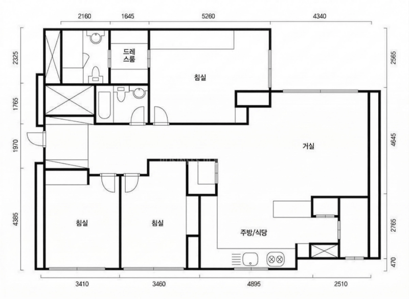 청담 자이 평면도
