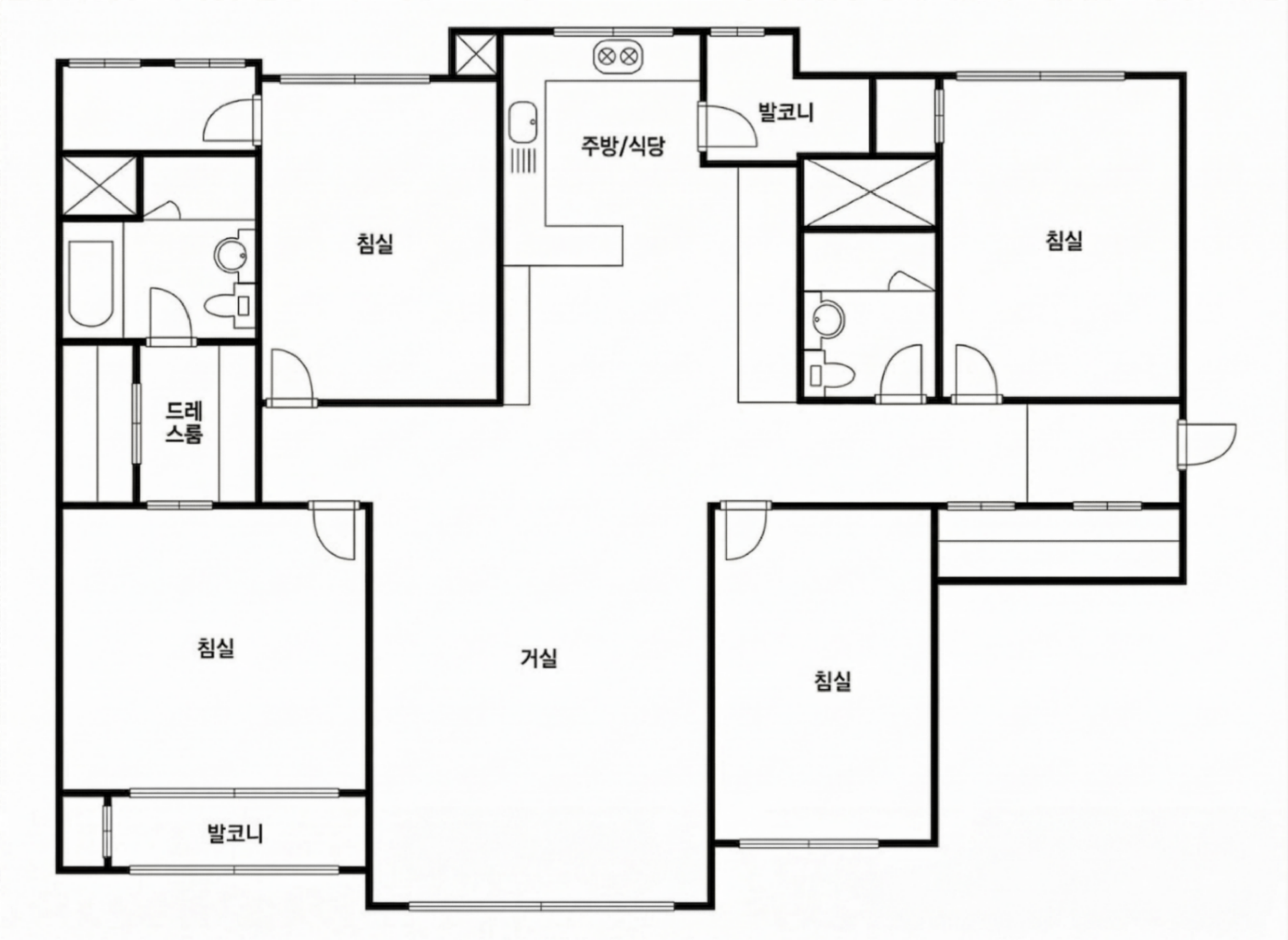 텐즈힐1 인테리어 평면 구조