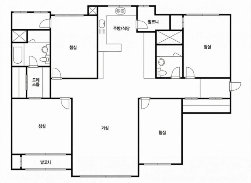 텐즈힐 1 48평형 평면도