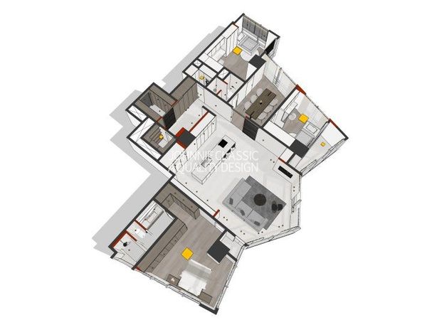 인테리어 디자인 투시도 3