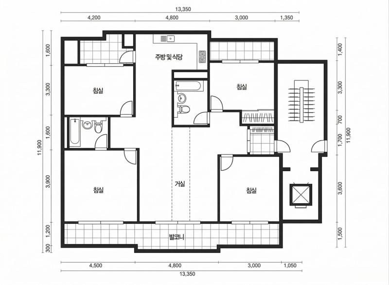 목동삼성아파트 평면도