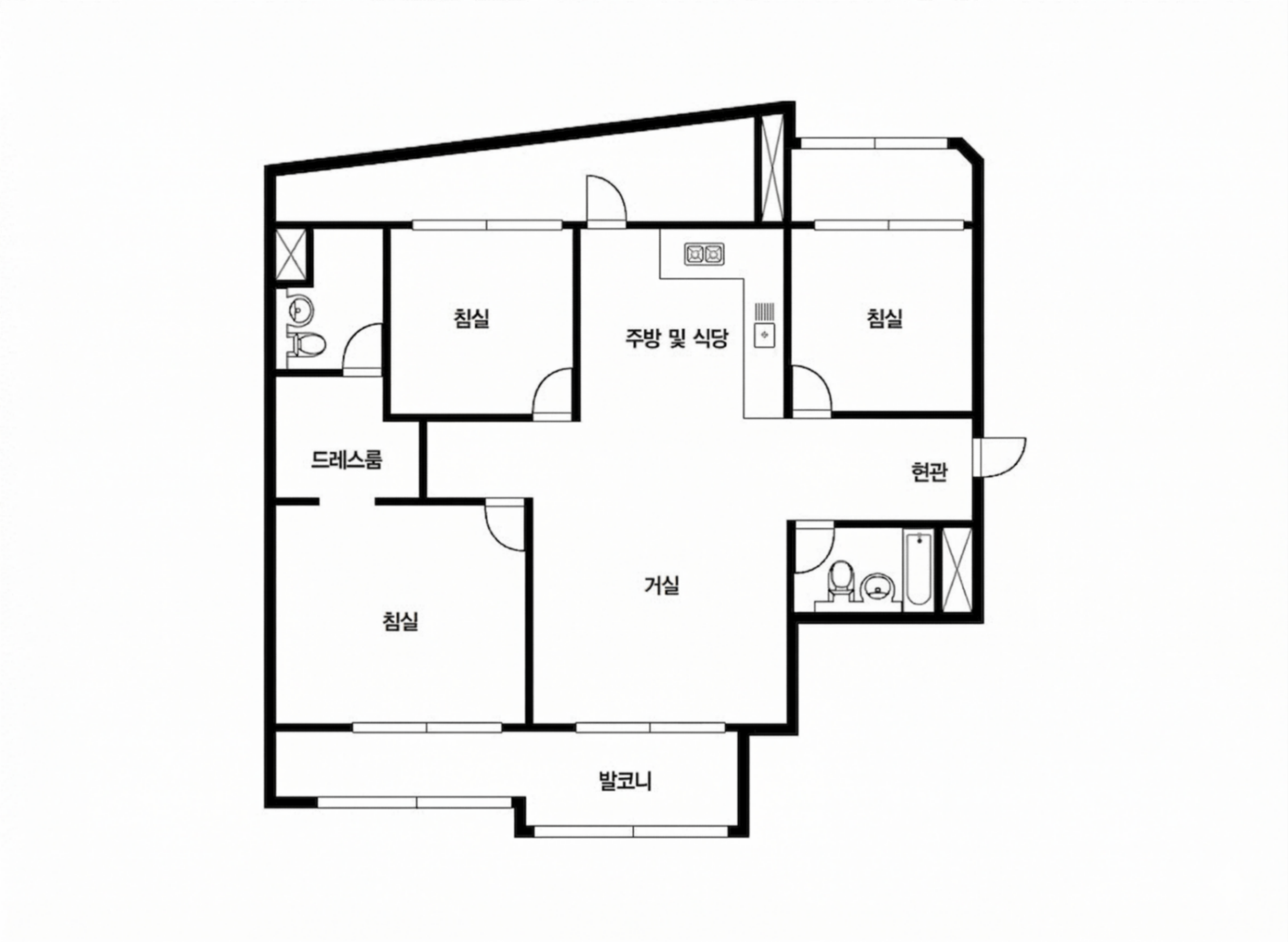 송파파인타운3단지 인테리어 평면 구조