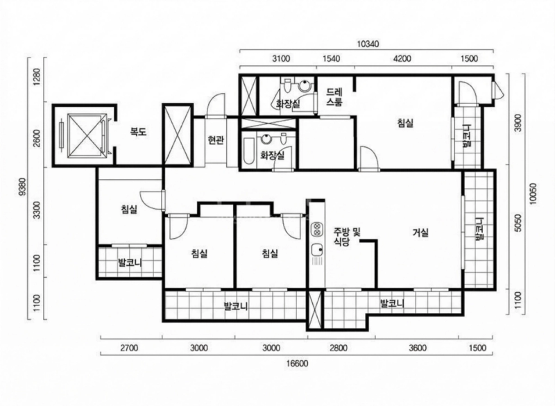 서초 네이처힐 3단지 45평형 평면도