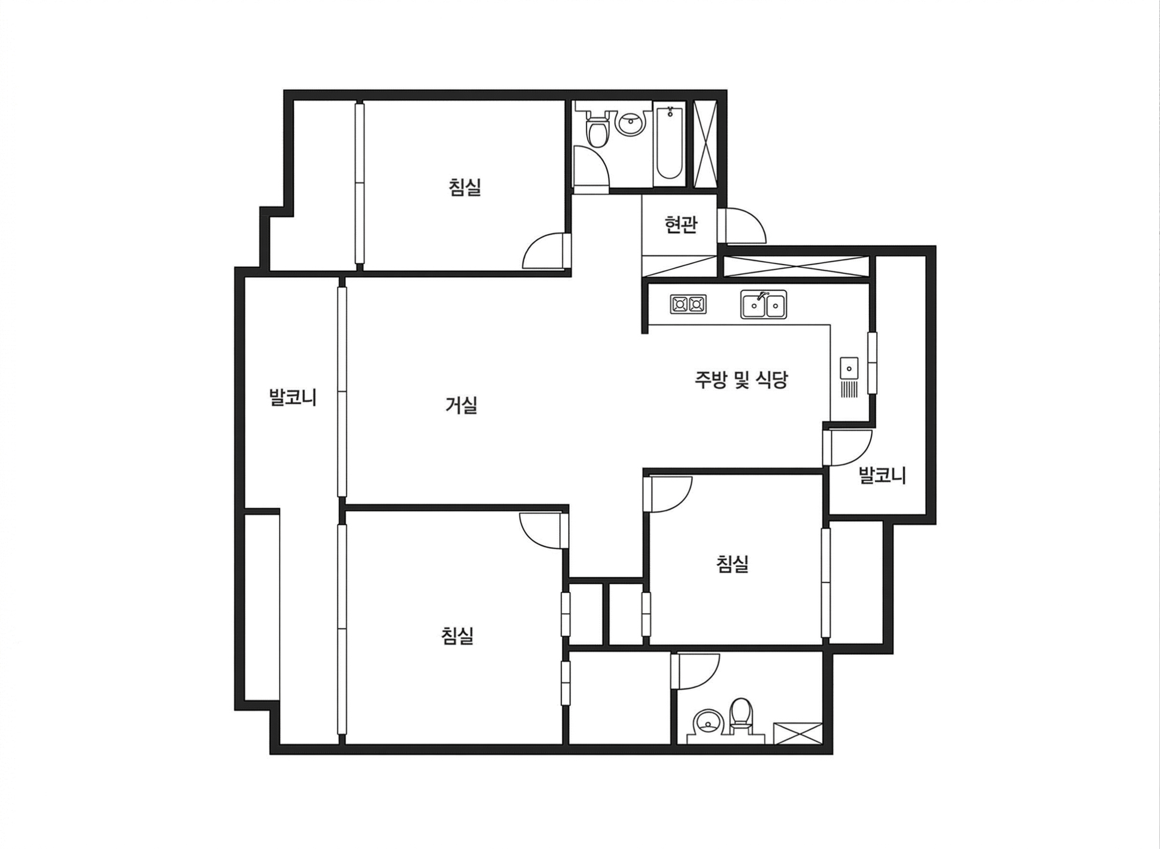 문정푸르지오3차 인테리어 평면 구조