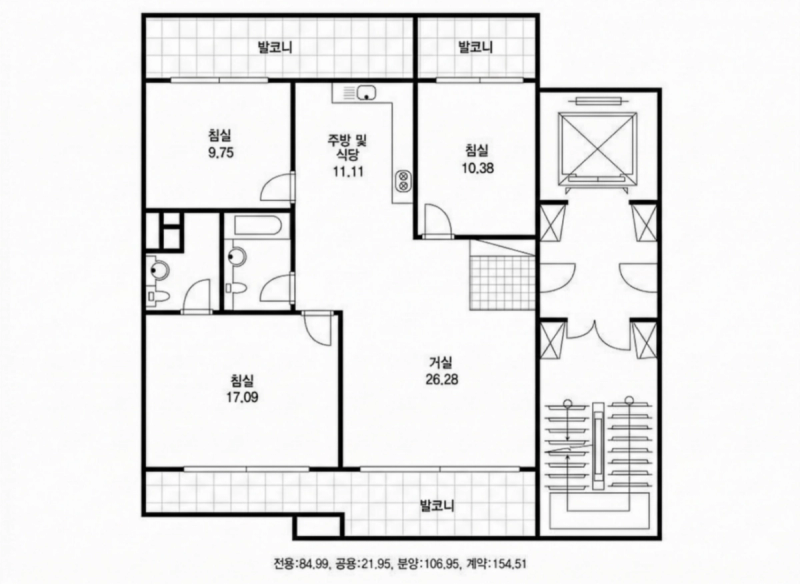 성수아이파크 평면도