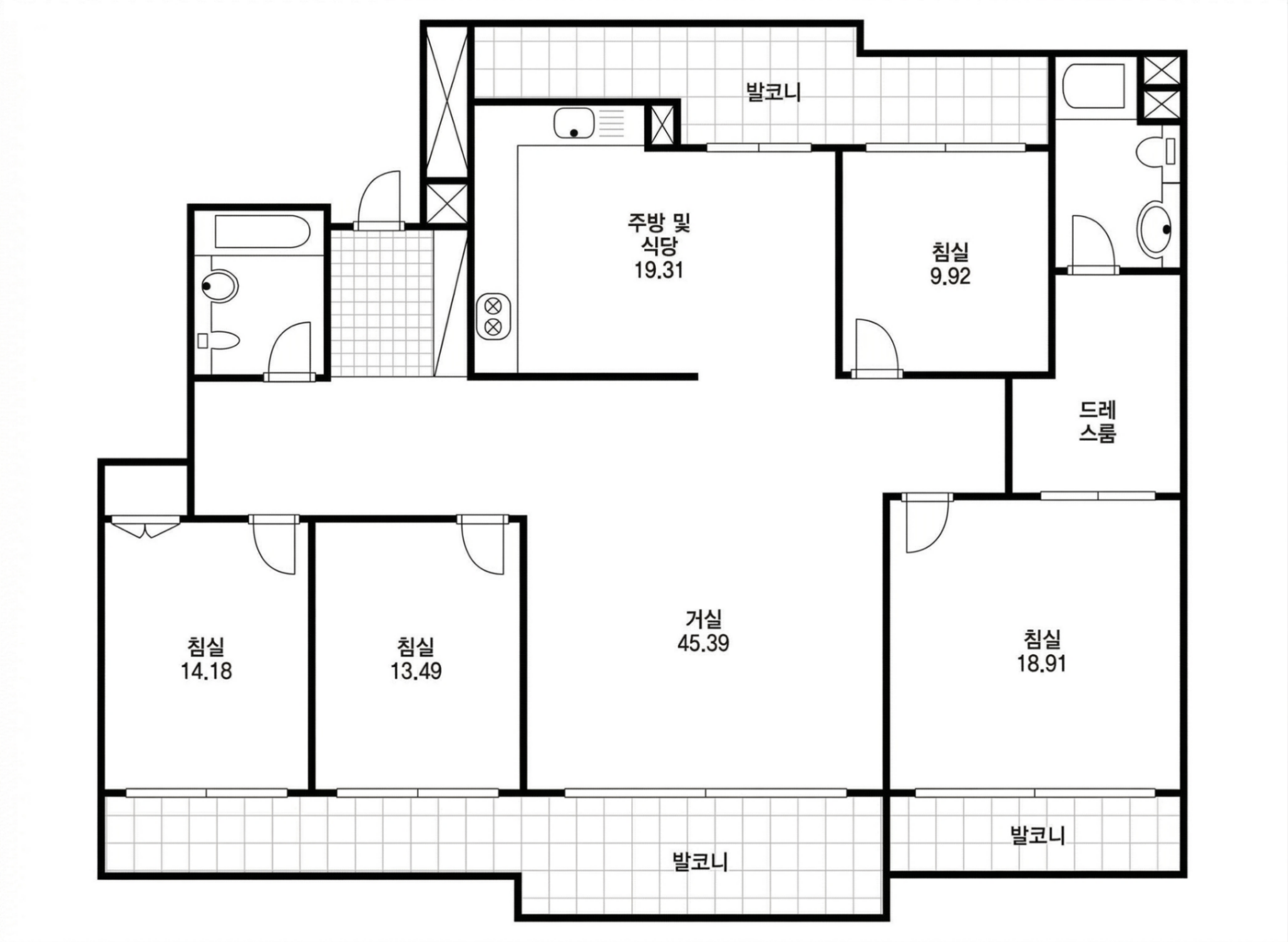 대치아이파크 인테리어 평면 구조