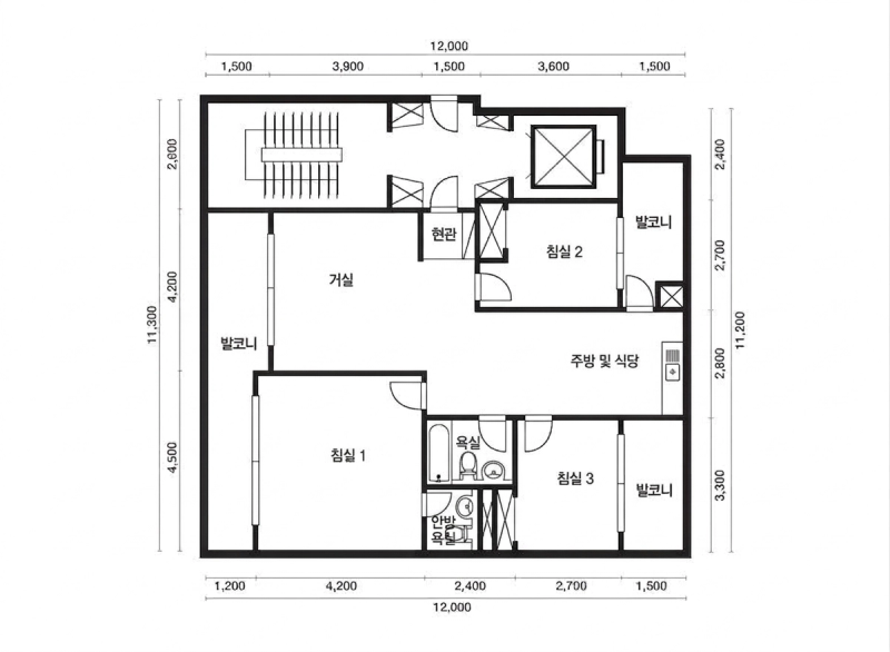 성수 한진 타운 31평형 평면도