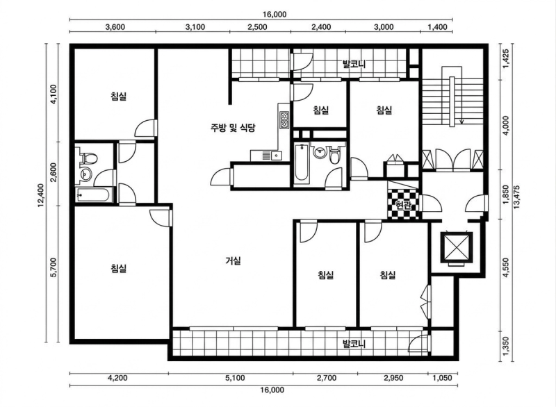 방배삼호4차아파트 평면도