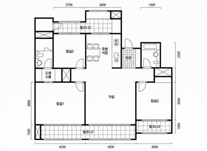 반포 힐스테이트 평면도