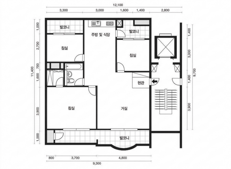 수서 삼성 평면도