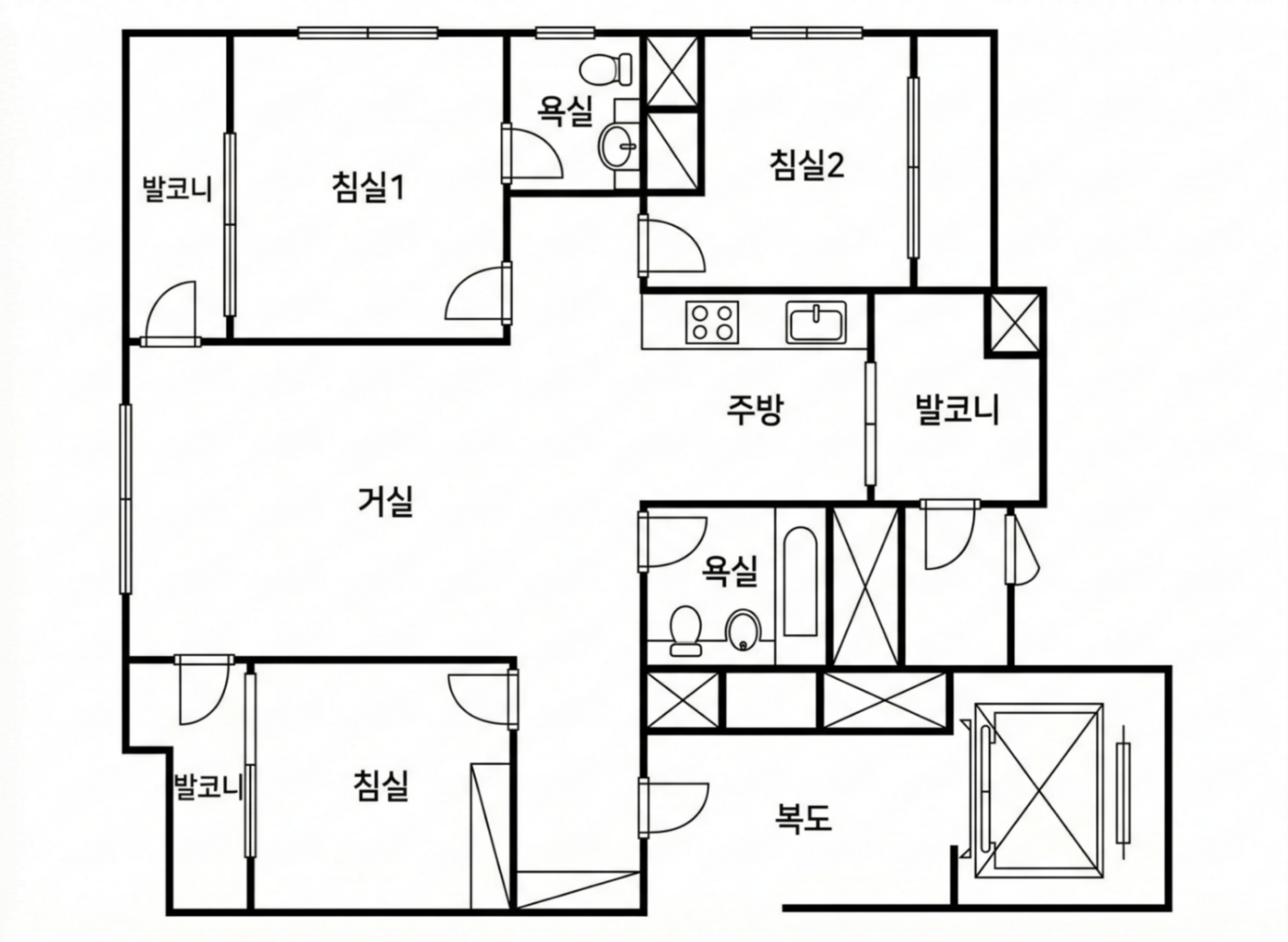 서초네이처힐7단지 인테리어 평면 구조 1
