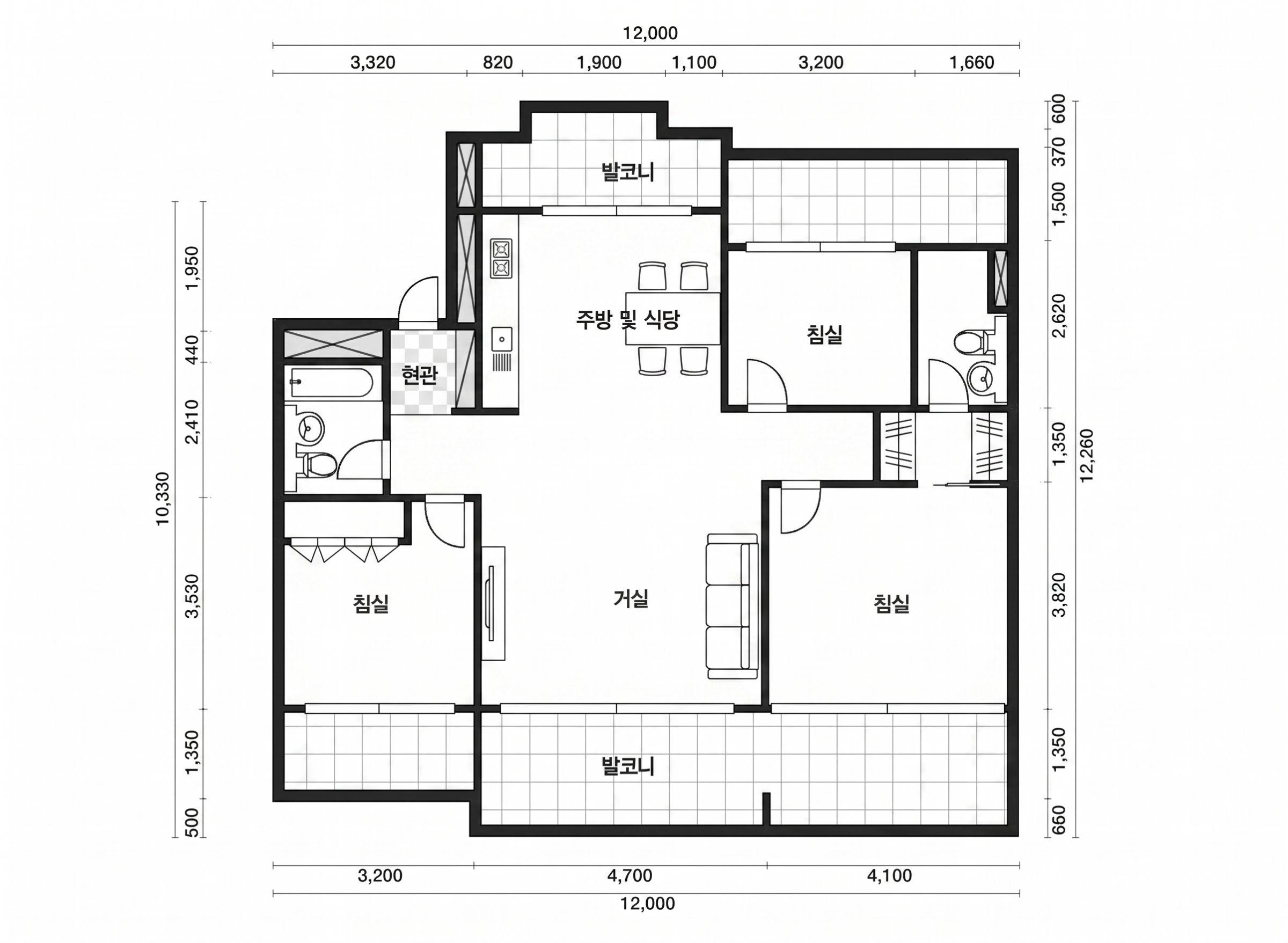 월드컵참누리 인테리어 평면 구조