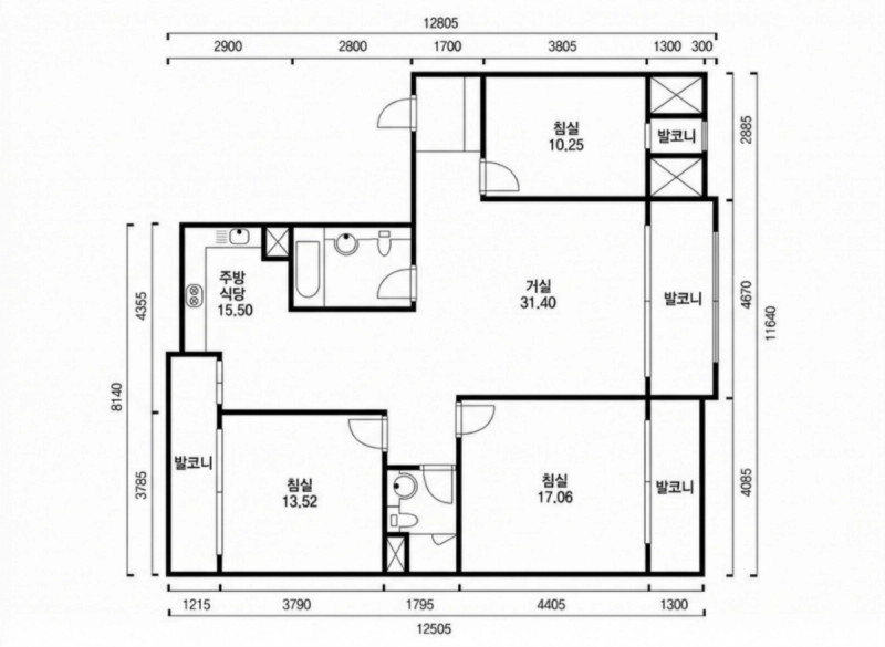 삼부아그레빌 평면도
