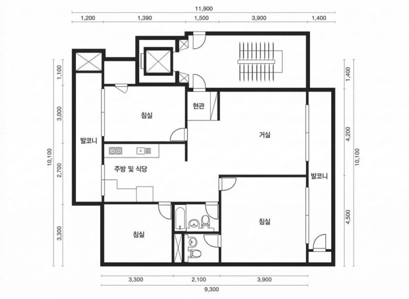 가락 상아 2차 31평형 평면도