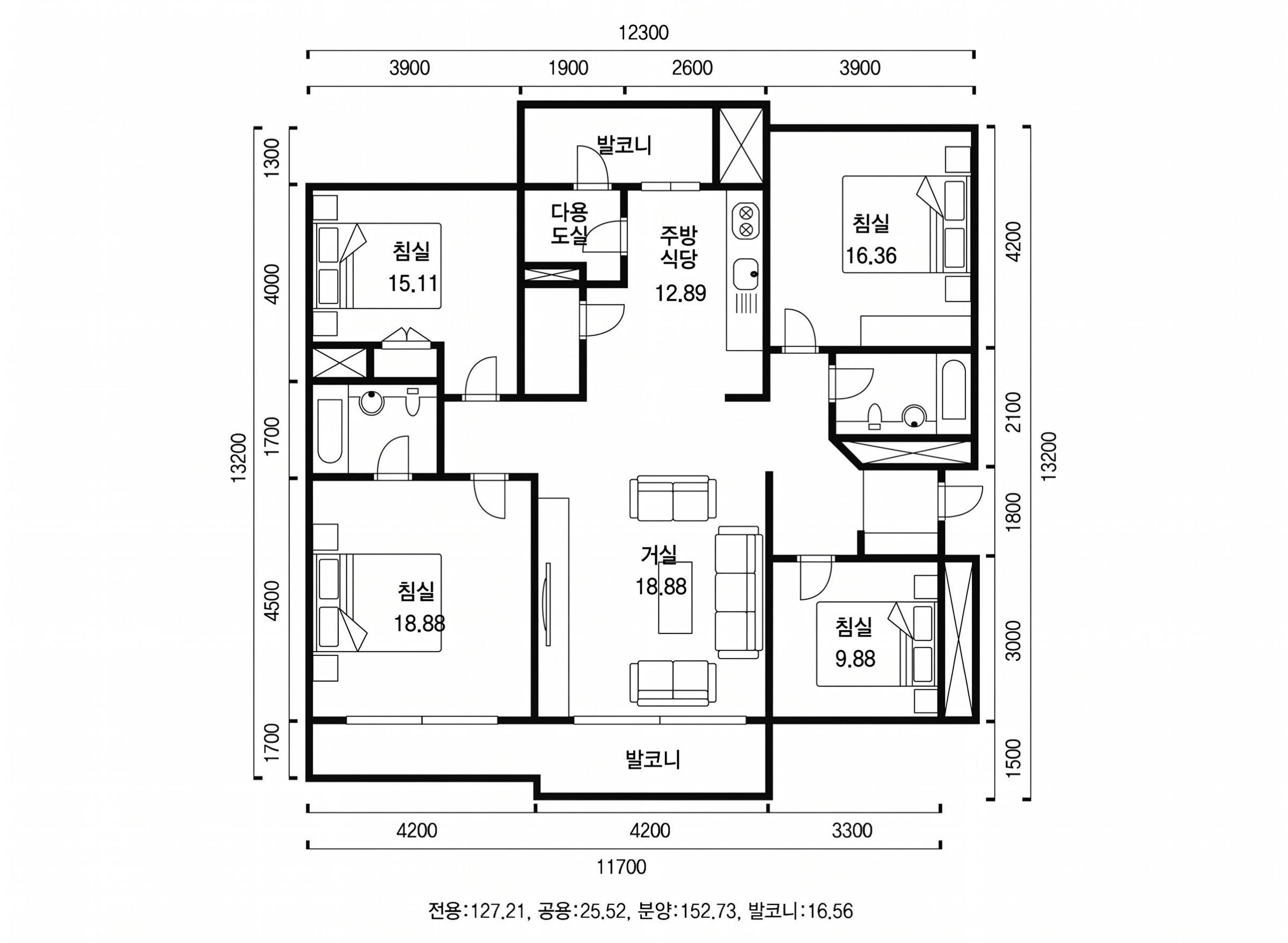 목동신시가지14단지아파트 인테리어 평면 구조