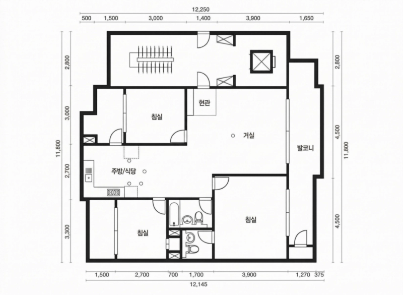 행당 대림 31평형 평면도