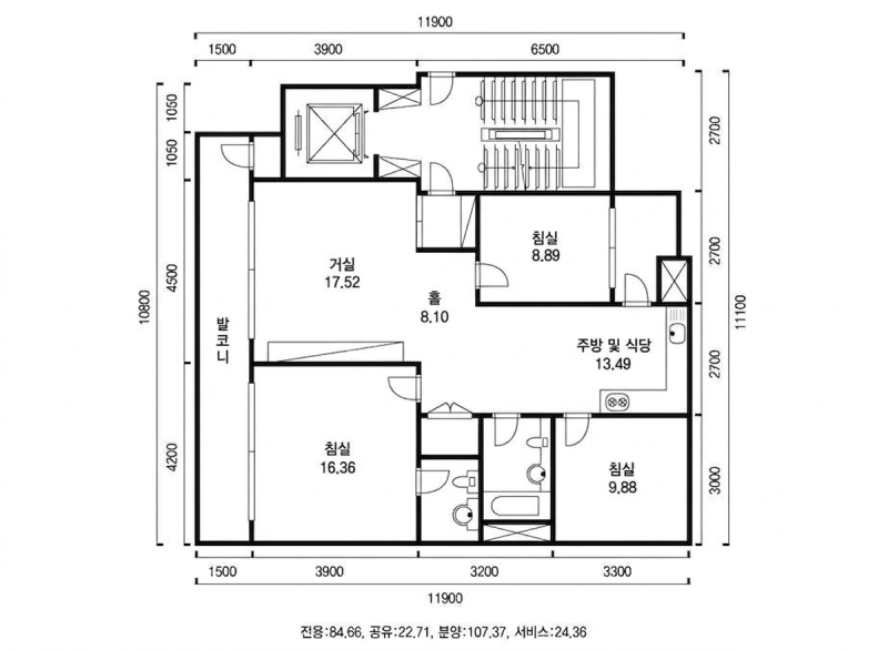무학 현대 평면도