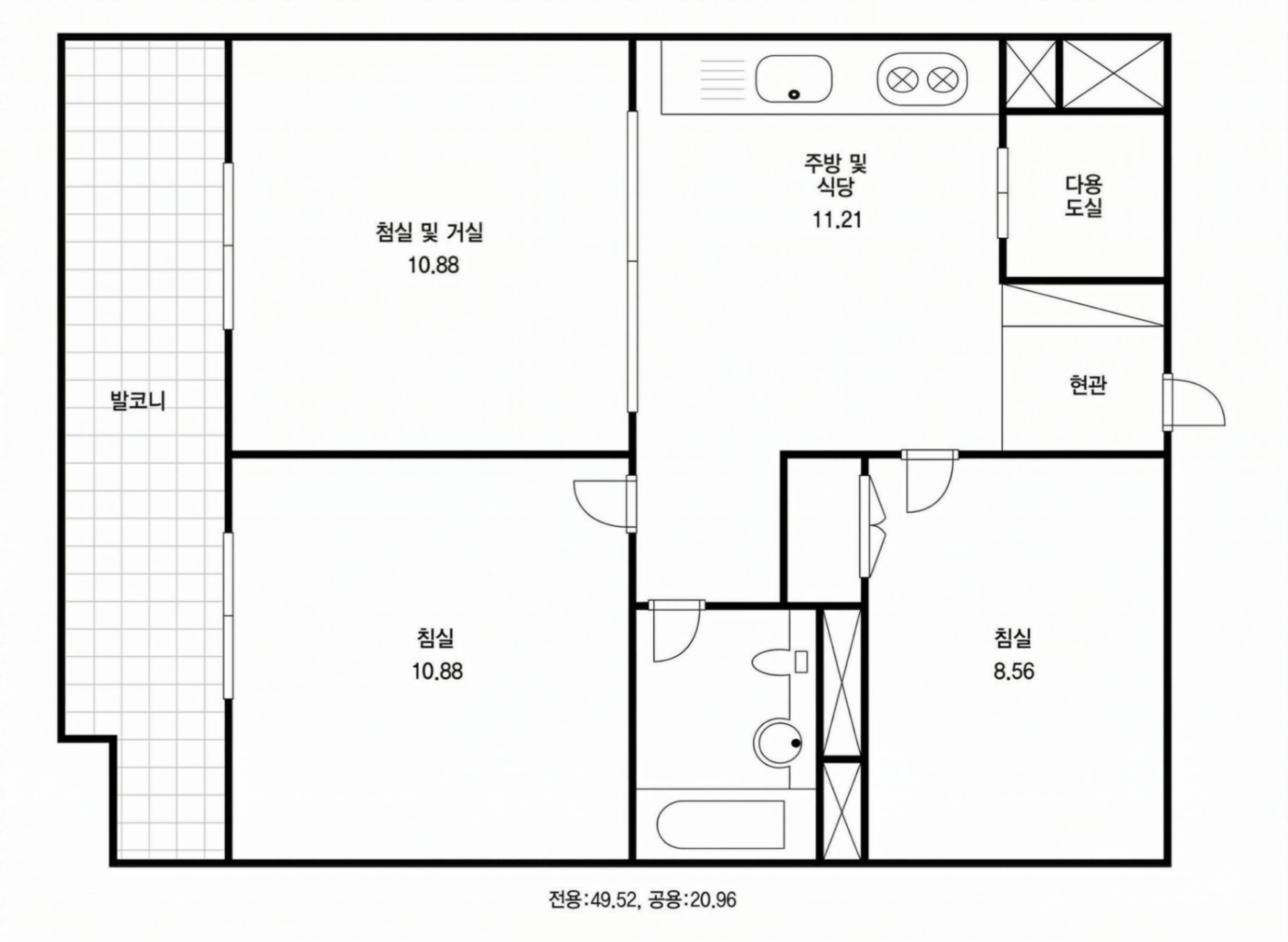 수서까치마을 인테리어 평면 구조