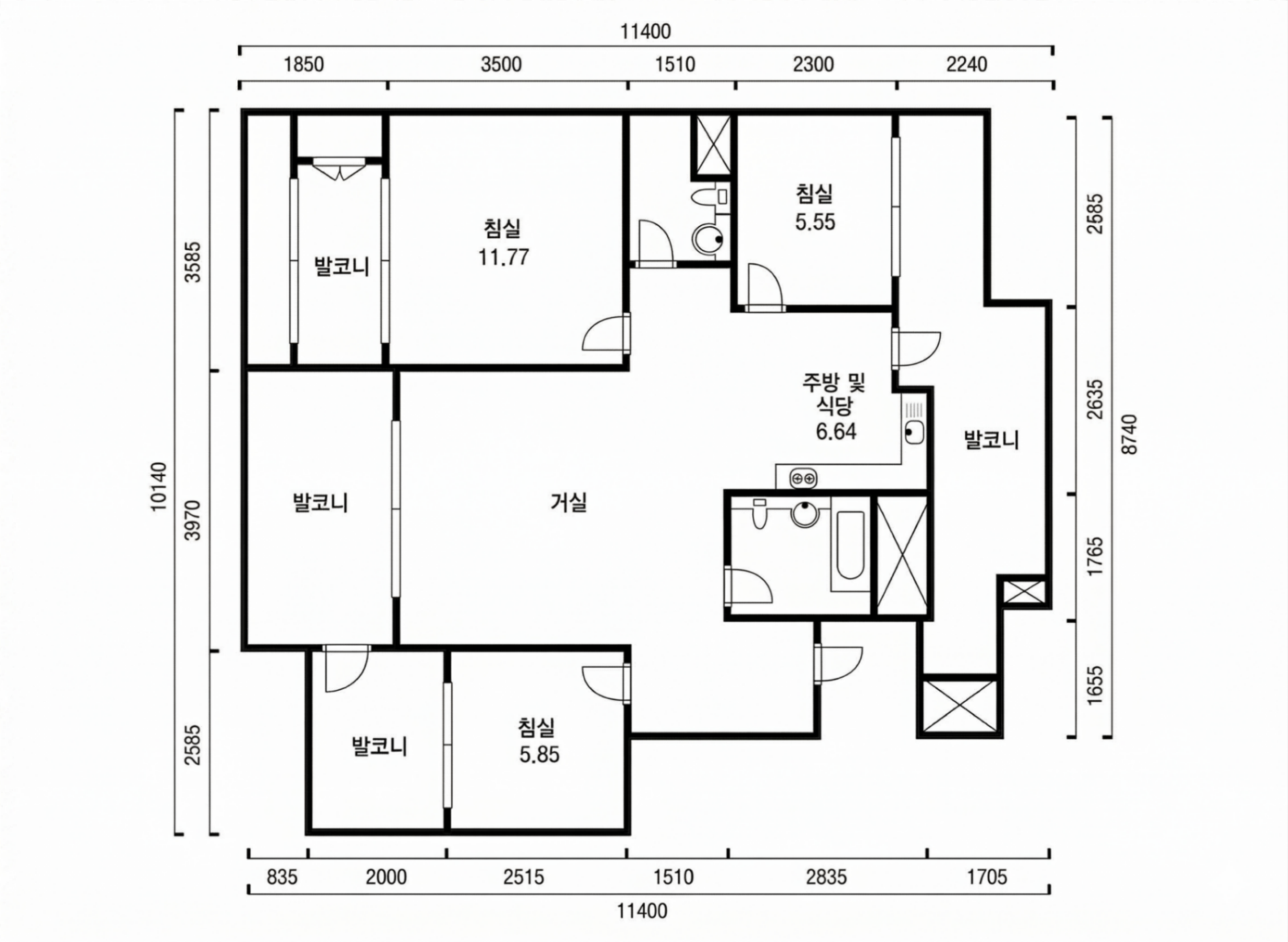 문정세양청마루 인테리어 평면 구조