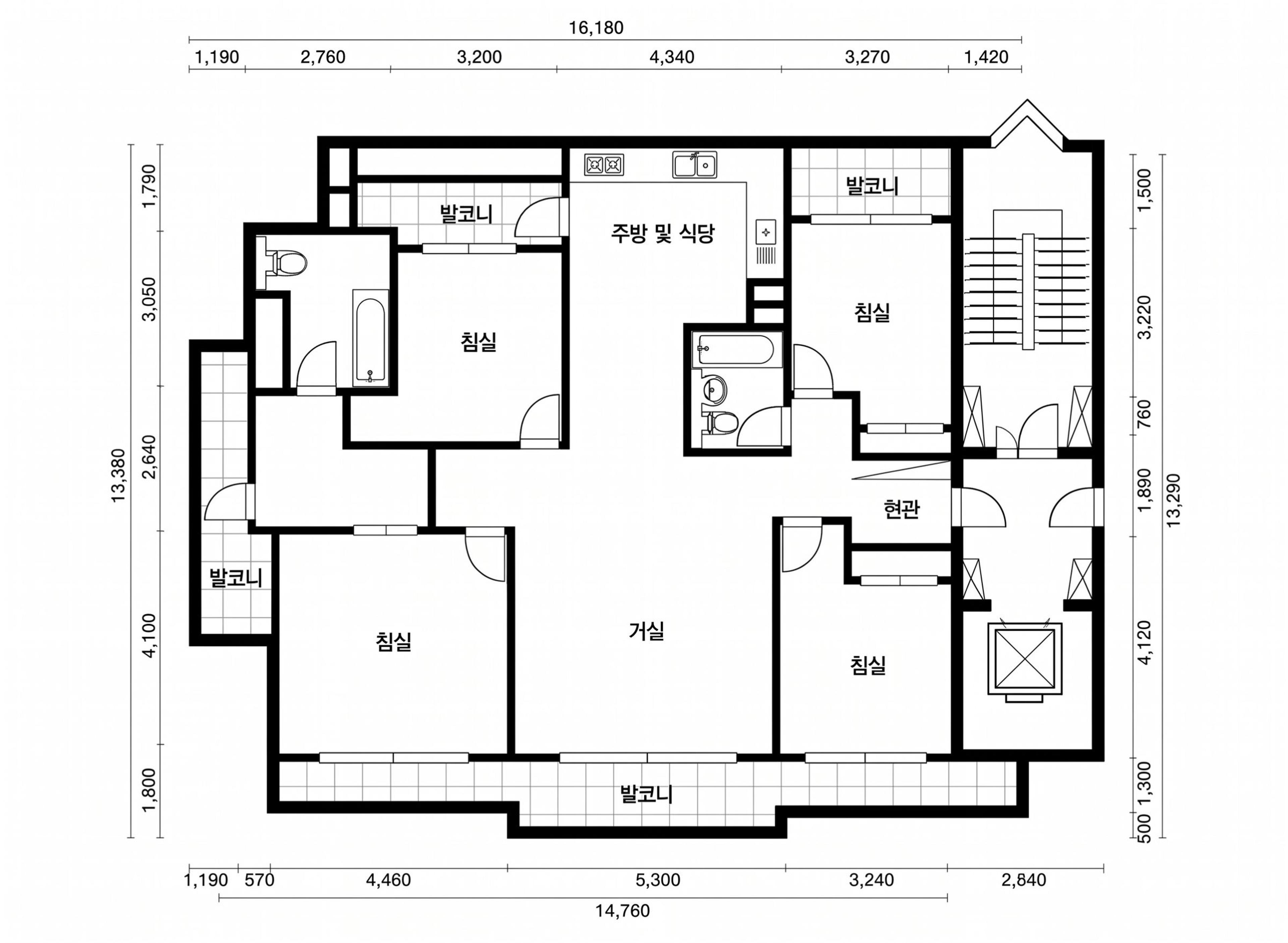 마포대림1차 인테리어 평면 구조