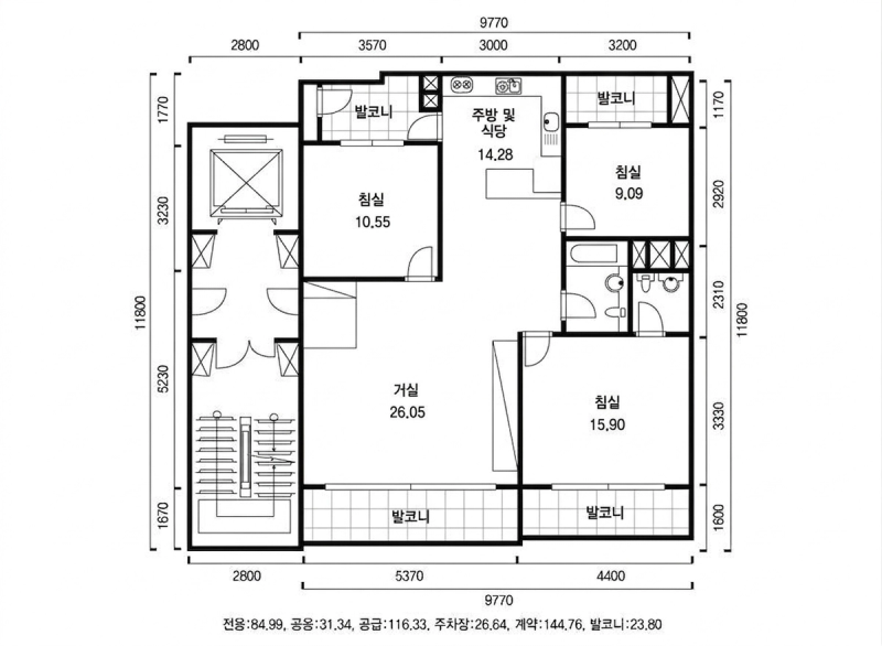 금호 롯데 평면도