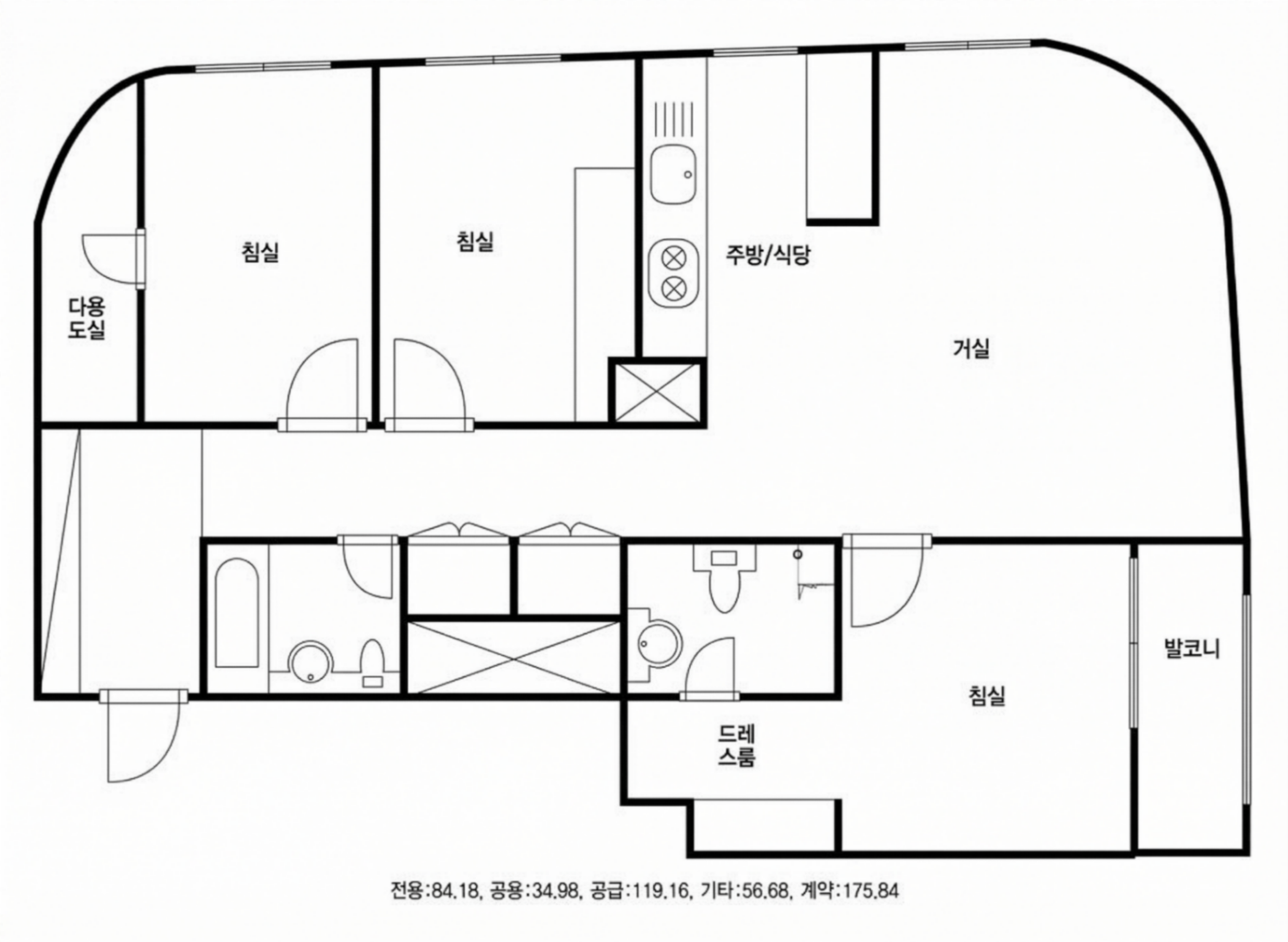 서울숲더샵 인테리어 평면 구조